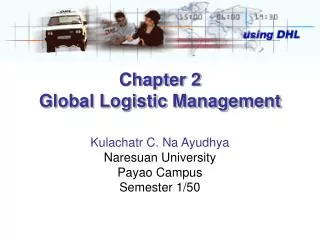 Chapter 2 Global Logistic Management