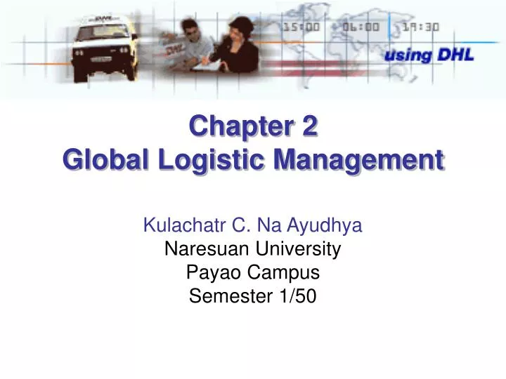 chapter 2 global logistic management