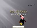 ROL DE PAGO - slide 1