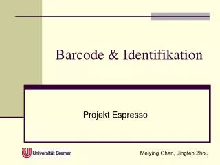 Barcode &amp; Identifikation