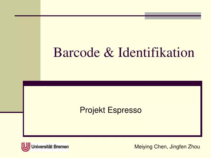 barcode identifikation