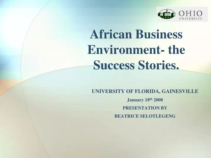 african business environment the success stories