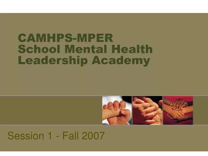 camhps mper school mental health leadership academy