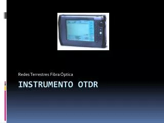 Instrumento OTDR