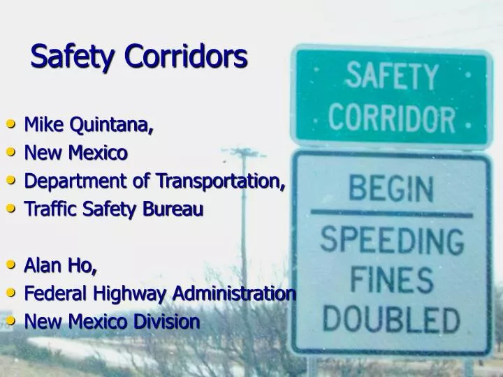safety corridors