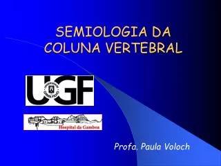 semiologia da coluna vertebral