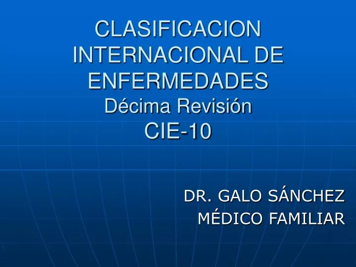 clasificacion internacional de enfermedades d cima revisi n cie 10