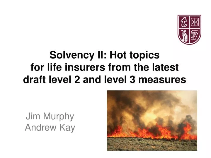 solvency ii hot topics for life insurers from the latest draft level 2 and level 3 measures
