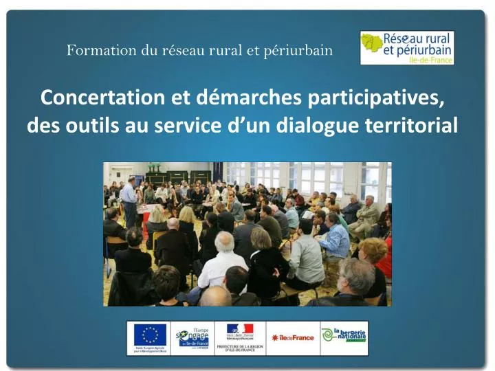 concertation et d marches participatives des outils au service d un dialogue territorial