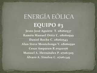 energ a e lica