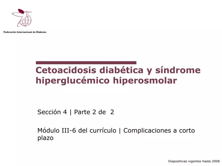 cetoacidosis diab tica y s ndrome hipergluc mico hiperosmolar