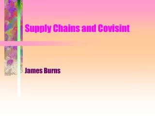 Supply Chains and Covisint