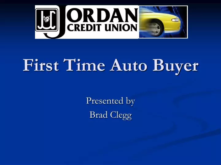 first time auto buyer