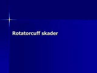 rotatorcuff skader