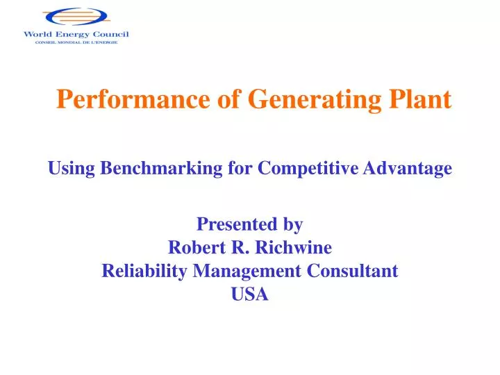 performance of generating plant