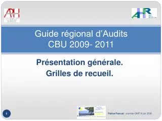 guide r gional d audits cbu 2009 2011