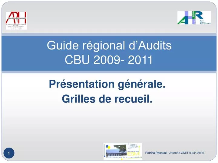 guide r gional d audits cbu 2009 2011