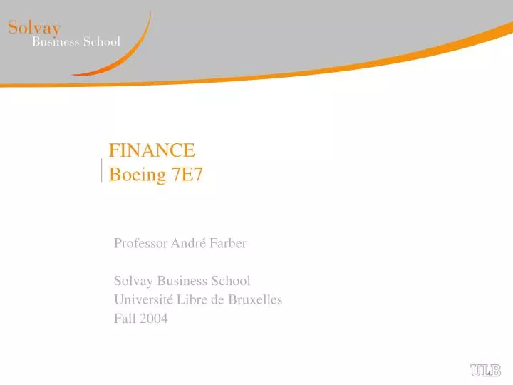 finance boeing 7e7