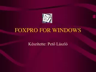 FOXPRO FOR WINDOWS