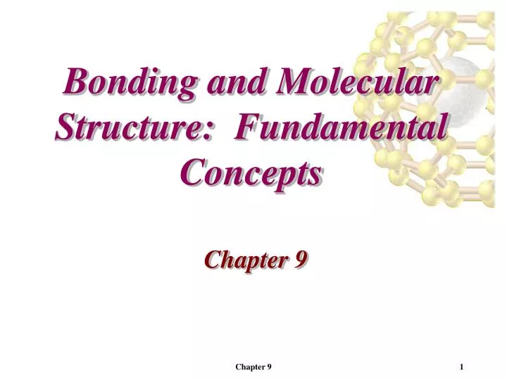 bonding and molecular structure fundamental concepts