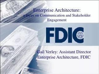 Enterprise Architecture: a focus on Communication and Stakeholder Engagement