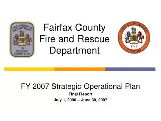 Fairfax County Fire and Rescue Department