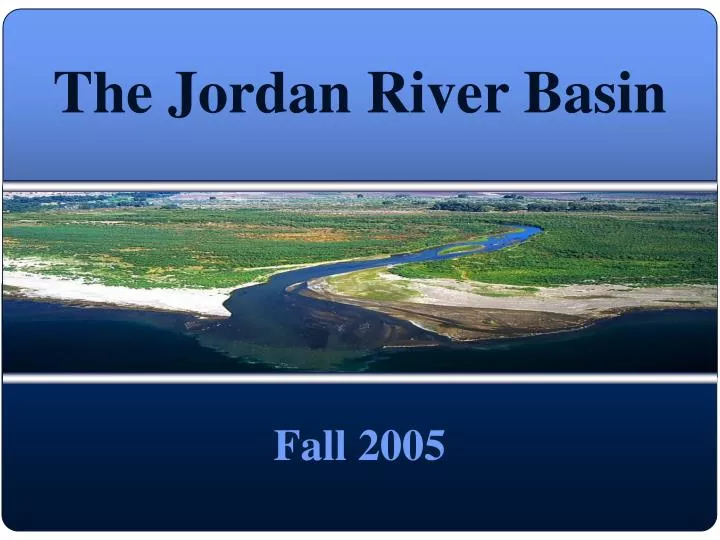 the jordan river basin