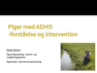 piger med adhd forst else og intervention