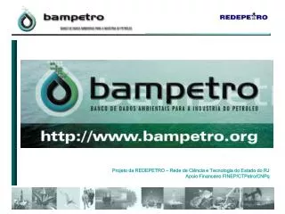 Projeto da REDEPETRO – Rede de Ciência e Tecnologia do Estado do RJ Apoio Financeiro FINEP/CTPetro/CNPq