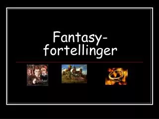 Fantasy-fortellinger