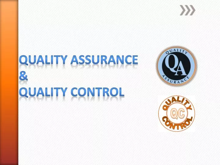 quality assurance quality control