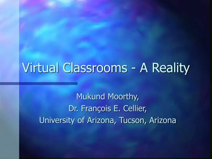 virtual classrooms a reality