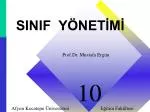 SINIF YÖNETİMİ - slide 1