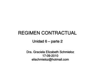 REGIMEN CONTRACTUAL Unidad 6 – parte 2