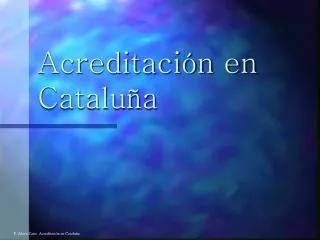 acreditaci n en catalu a