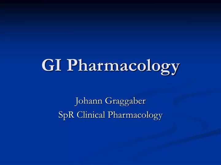 gi pharmacology