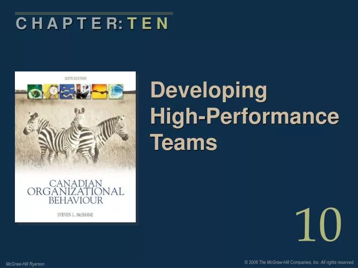 developing high performance teams