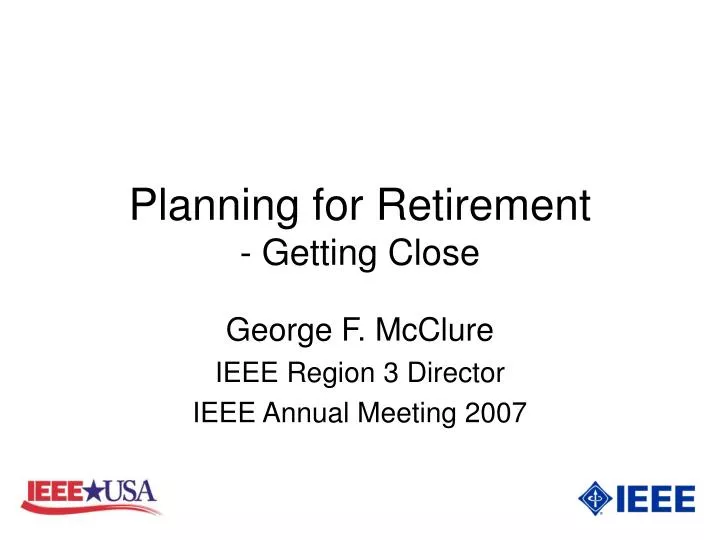 planning for retirement getting close