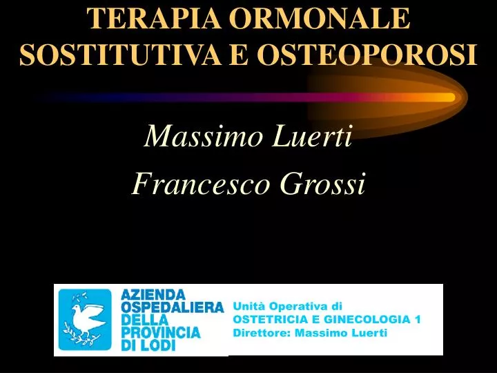 terapia ormonale sostitutiva e osteoporosi