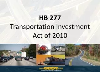 HB 277 Transportation Investment Act of 2010