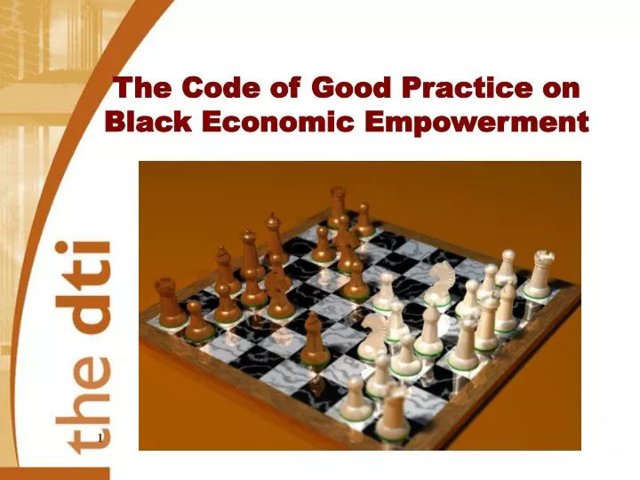 the code of good practice on black economic empowerment