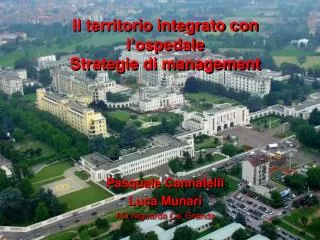 il territorio integrato con l ospedale strategie di management