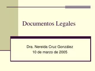Documentos Legales