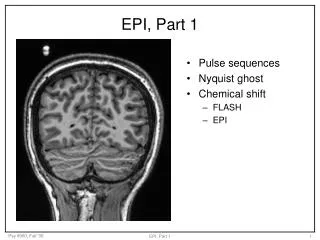 EPI, Part 1