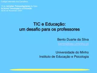 tic e educa o um desafio para os professores