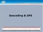 Geocoding &amp; GPS - slide 1