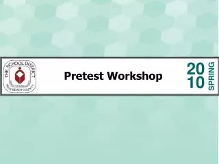 Pretest Workshop