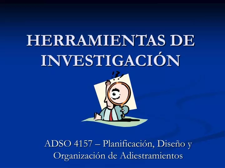 herramientas de investigaci n