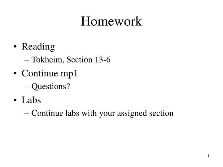 homework