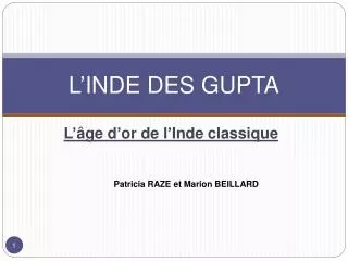 l inde des gupta